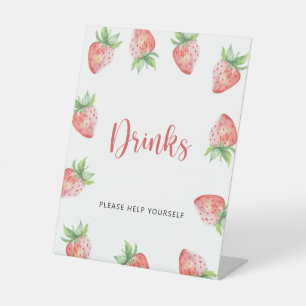 Signe De Table Fraises - Boissons vous aider