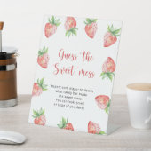 Signe De Table Fraises - jeu devinez le doux désordre (In SItu)