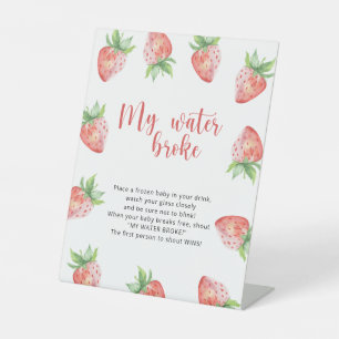 Signe De Table Fraises - mon jeu d'eau cassé