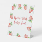 Signe De Table Fraises - nommez cet aliment pour bébés (Recto)