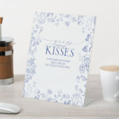 Signe De Table Français Bleu & Blanc Victorien Combien de baisers (In SItu)