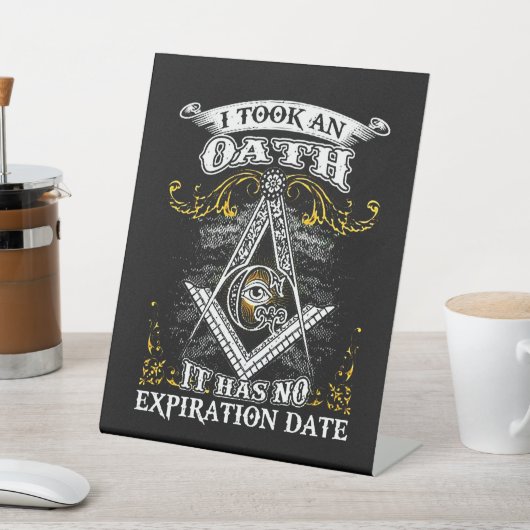 Signe De Table Freemason (In SItu)