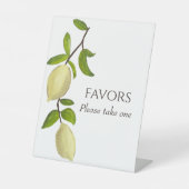 Signe De Table Fresh Citrus Painted Lemons Modern Mediterranean (Recto)