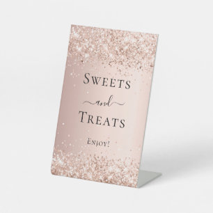 Signe De Table Friandises scintillantes en or rose