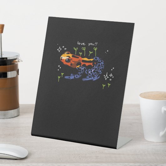 Signe De Table Frog Who Loves You Simple Classic Style (In SItu)