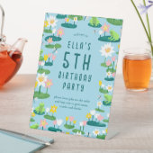 Signe De Table Frogs and Lily Pads Cute Birthday Party (In SItu)
