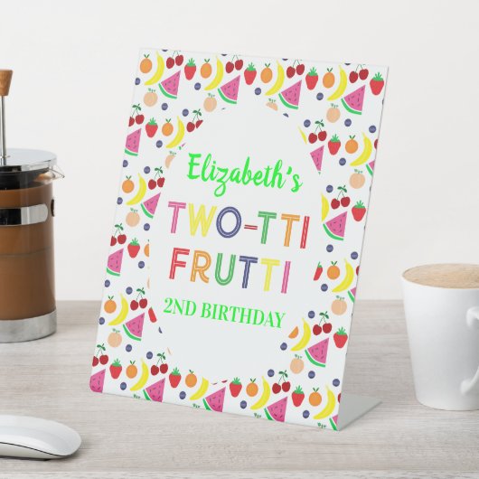 Signe De Table Fruit Deux-tti Frutti 2e anniversaire (In SItu)