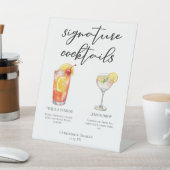 Signe De Table Fruity Garden Wedding Signature Cocktails Menu (In SItu)