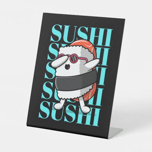 Signe De Table Fun Kawaii Sushi Dab (Recto)