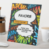 Signe De Table Fun Trendy Comic Book Faveurs (In SItu)