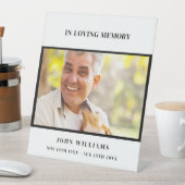 Signe De Table Funérailles blanc noir photo réception (In SItu)