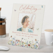 Signe De Table Funérailles commémoratives du fleur sauvage (In SItu)