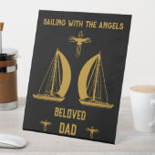 Signe De Table Funérailles du bateau à voile en mémoire (In SItu)