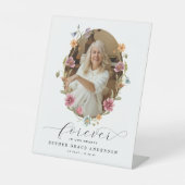 Signe De Table Funérailles fleurs sauvages Pour Toujours Dans Nos (Recto)