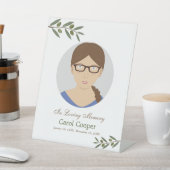 Signe de table funéraire avec rameau d'olivier (In SItu)