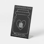 Signe De Table Funky honeymoon fund QR code digital tip jar (Recto)
