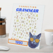 Signe De Table Funny Enseignant Anglais - Correction de votre gra (In SItu)