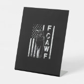Signe De Table Funny F Caw F Crow With USA Flag (Recto)