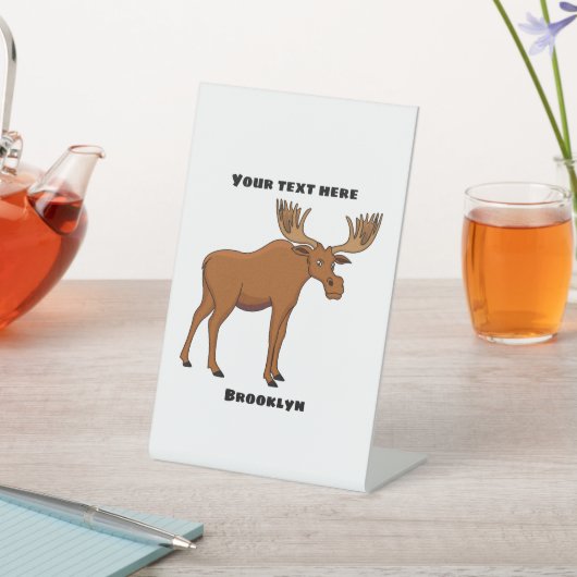 Signe De Table Funny moose (In SItu)