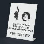 Signe De Table Funny Zombie Laver Mains Restaurant Salle de bain<br><div class="desc">Cette conception a été créée par art numérique. Elle peut être personnalisée en cliquant sur le bouton personnaliser et en modifiant la couleur, en ajoutant un nom, des initiales ou vos mots préférés. Contactez-moi à l'adresse colorflowcreations@gmail.com si vous souhaitez que ce design soit disponible sur un autre produit. Voir d'autres...</div>
