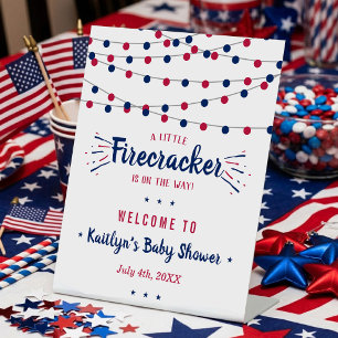 Signe De Table Fusée Sur La Route ! Fête De Bébé Le 4 Juillet