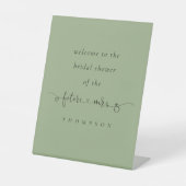 Signe De Table Futur Mme Nom Script Sage Fête des mariées de bien (Recto)