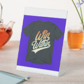 Signe De Table "Gagnez à l'intérieur." (In SItu)