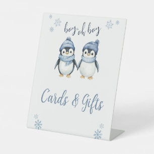 Signe De Table garçon oh garçon baby shower d'hiver