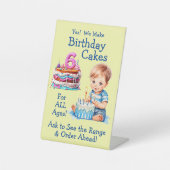 Signe De Table Gâteaux d'anniversaire pour enfants entièrement mo (Recto)