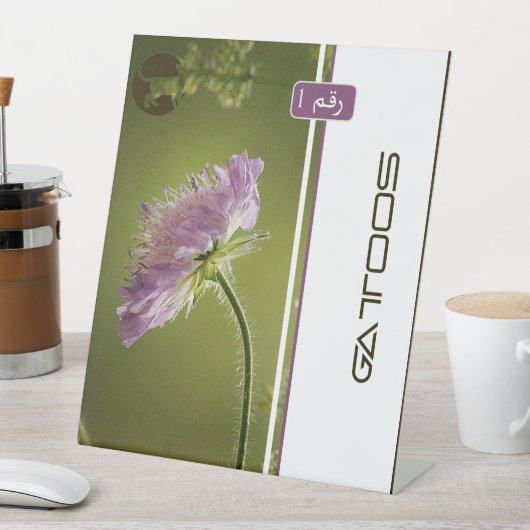 SIGNE DE TABLE GATTOOS (In SItu)