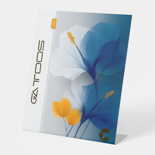 SIGNE DE TABLE GATTOOS PEDESTAL SIGN (Recto)