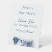 Signe De Table Gay Grooms Regency Roses bleus (Recto)