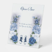 Signe De Table Gay Grooms Regency Roses bleus (Recto)