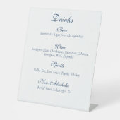 Signe De Table Gay Grooms Regency Roses bleus (Recto)