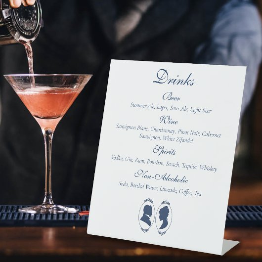 Signe De Table Gay Grooms Regency Roses bleus