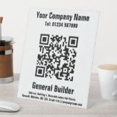 Signe De Table General Builder QR Code Design Signal Pedestal (In SItu)