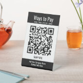 Signe De Table Générer du code QR gratuit sur Venmo Sign (In SItu)