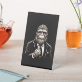 Signe De Table Gentleman Sasquatch - Funny Bigfoot (In SItu)