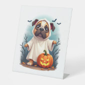 Signe De Table Ghost Bulldog Boo (Recto)