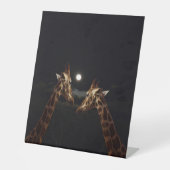 Signe De Table Giraffe Love In the Moonlight (Recto)