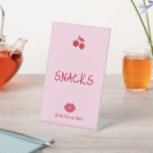 Signe De Table Girls Gone Mild Pink and Cherry Red Bachelorette (In SItu)