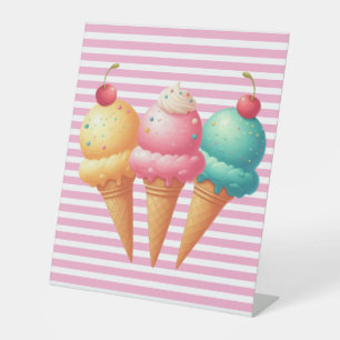 Signe De Table Glace colorée