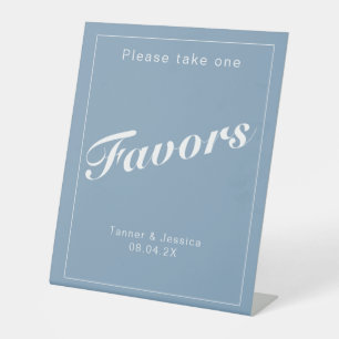 Signe De Table Glacier Bleu Blanc Minimaliste Mariage Faveur