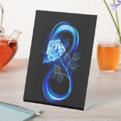 Signe De Table Glowing infinity with blue rose (In SItu)