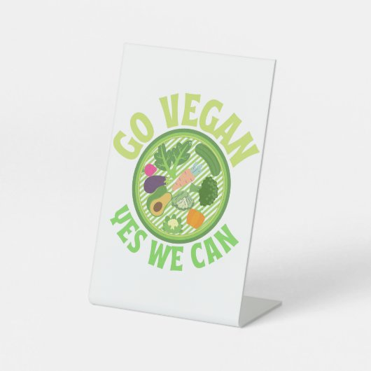 Signe De Table Go Vegan yes we can (Recto)