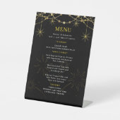 Signe De Table Gold Black Wedding Menu (Recto)
