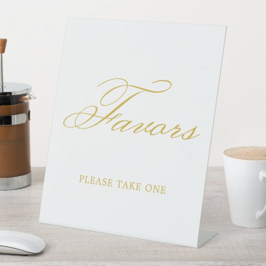 Signe De Table Gold Elegant Calligraphie Faveurs mariage (In SItu)