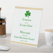 Signe De Table Gold Foil St. Patrick's Day 1er anniversaire (In SItu)