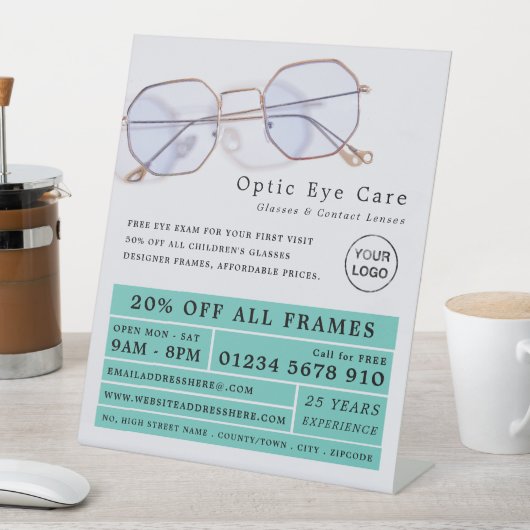 Signe De Table Gold Frames, Opticien, Praticien Technique (In SItu)