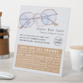 Signe De Table Gold Frames, Opticien, Praticien Technique (In SItu)